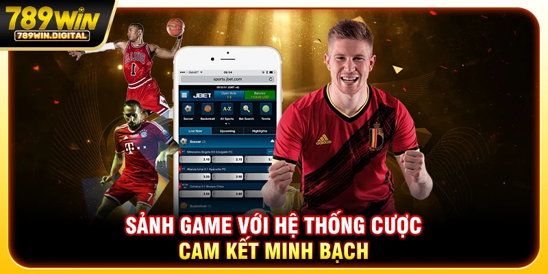 Sảnh game với hệ thống cược cam kết minh bạch